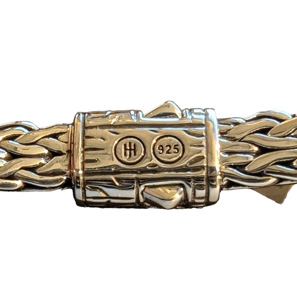 JOHN HARDY Classic Sterling Silver Chain Diamond Bracelet - Gift Wrapped! - Picture 4 of 8